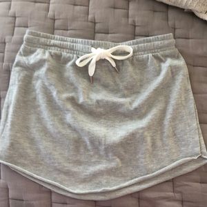 Ultra Flirt soft grey jersey skirt size medium